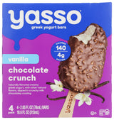 Yasso Vanilla Chocolate Crunch Frozen Yogurt Bars, 10.6 FZ
