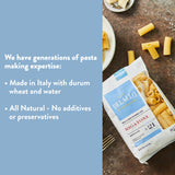 DeLallo Rigatoni Pasta, 1 Pound Bag, 4 Pack, Made in Italy, Cooks in 13 Minutes, Made with Durum Wheat Semolina Flour, Al Dente Texture, Non-GMO