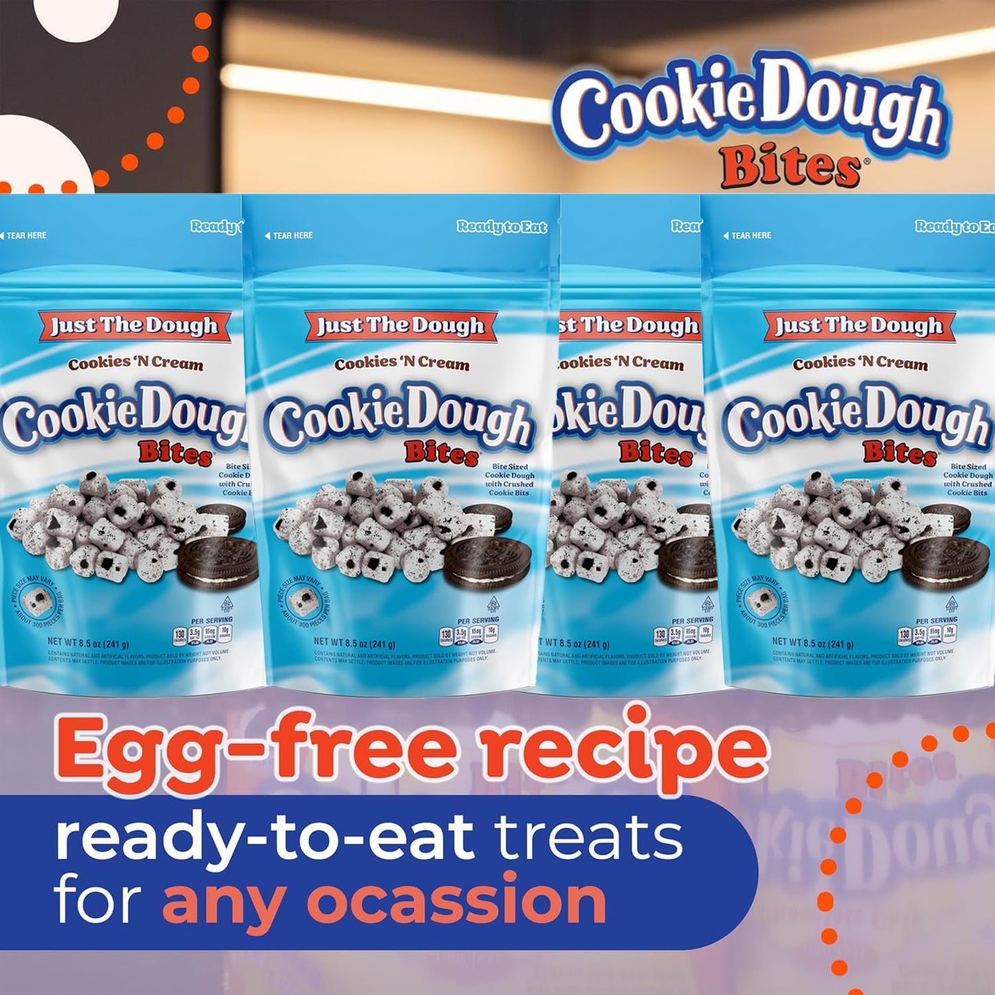 Just the Dough Cookies & Cream 8.5 oz