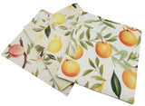 BUTTEA Swedish Dish Cloths, Eco-Sustainable Cellulose Kitchen Towels, Reusable Washable Citrus Pattern, Super Absorbent Biodegradable Cleaning Cloths