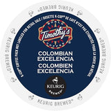 Timothy's World Coffee, Colombia Excelencia, K-Cup Portion Pack for Keurig K-Cup Brewers, 24-Count