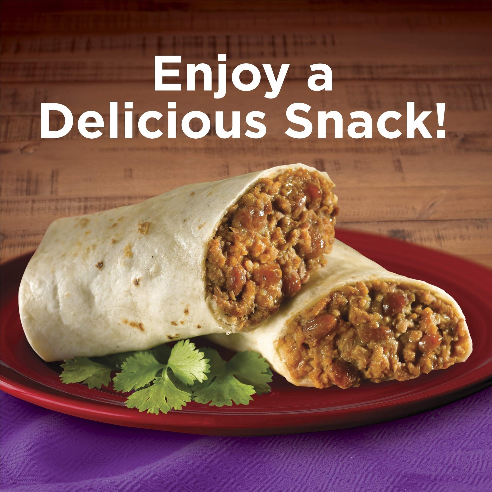 El Monterey Beef and Bean Burritos Made with Real Beef, 8 Ct Box