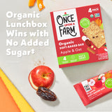 Once Upon a Farm Organic Soft Baked Kids' Bar Multipack, Apple & Oat, 4pk