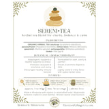 The Good Village Co. Sereni•Tea Loose Leaf Herbal Tea, Caffeine Free Botanical Blend with Skullcap, Passionflower, Lemon Balm, Spearmint, Ashwagandha