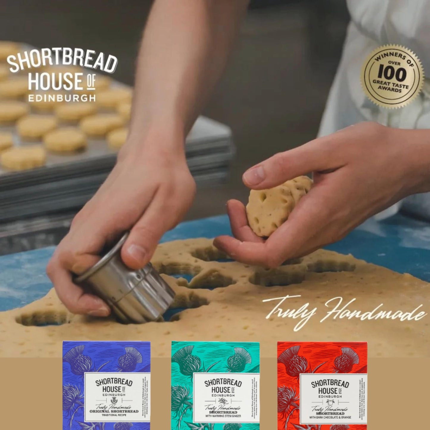 Shortbread House of Edinburgh Truly Handmade Shortbread Fingers, 8.8oz Selection Box (Pack of 2)