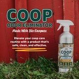 Eaton Pet and Pasture Coop Odor Eliminator Spray- All-Natural, Unscented Enzyme-Based Formula for Poultry | Neutralizes Ammonia, Supports Composting |