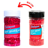 Bakerpan Mini Red Heart Sprinkles for Cake Decorating, 5.77 Ounces Mother Day Sprinkles Edible for Ice Cream, Cookies, Valentines Day Sprinkles