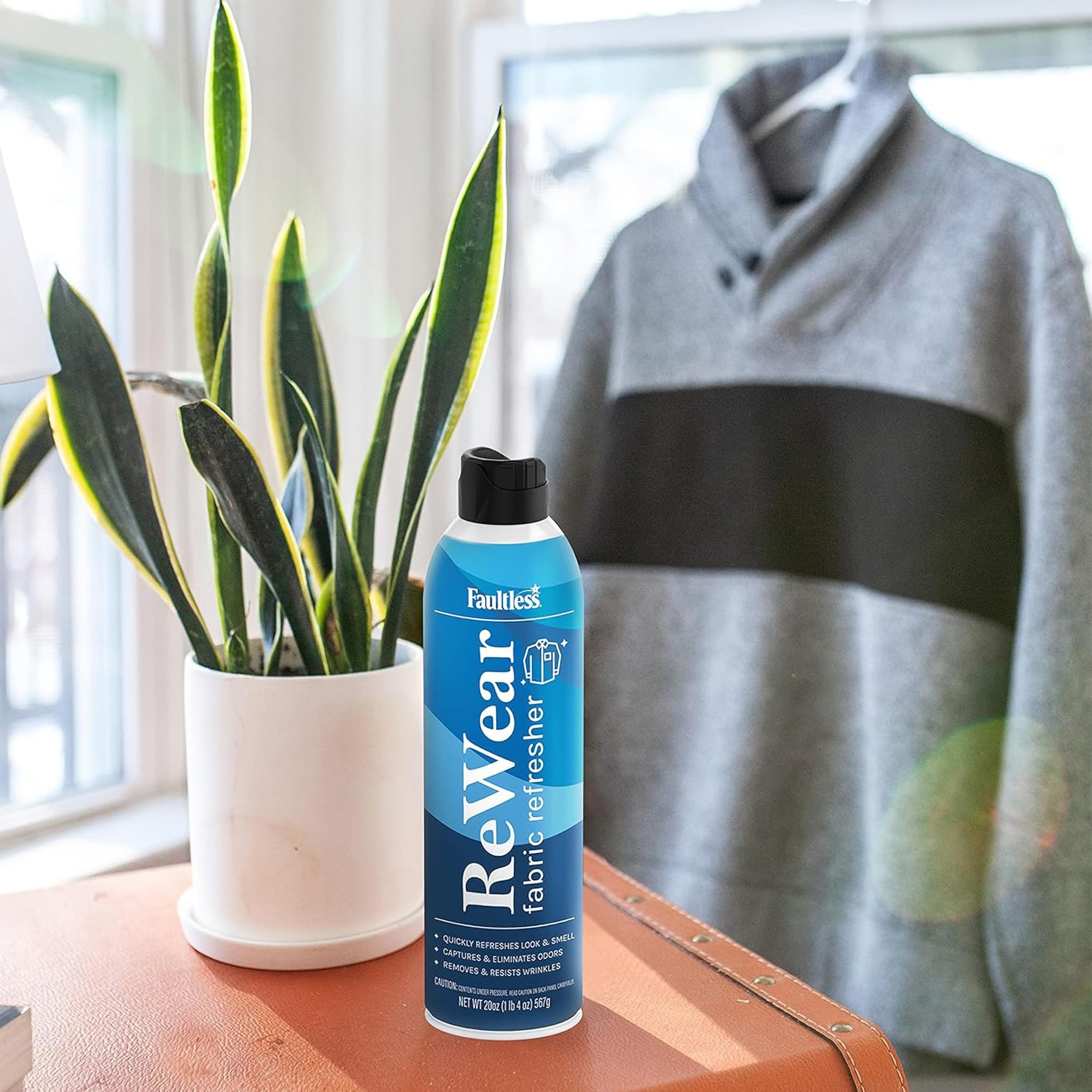 ReWear Fabric Refresher Multipack (12-Pack) - Full-Size 20 oz. Bottles for Wrinkle & Odor Removal, Quick-Drying Fabric Care