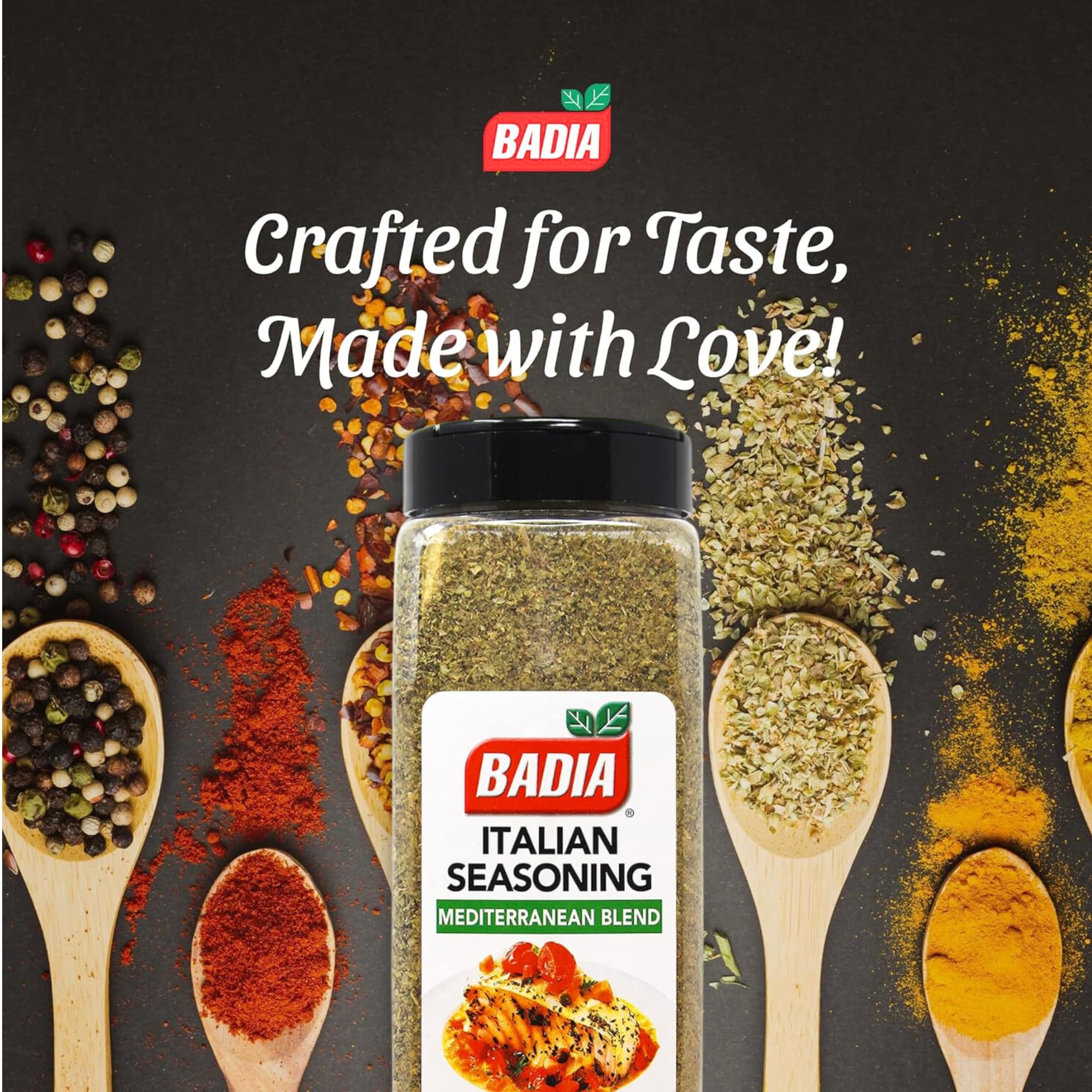 Badia Italian Seasoning, Mediterranean Blend, 5 oz - Classic Mix of Herbs for Pasta, Sauces, Pizza & Roasted Vegetables