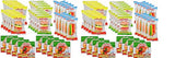 E.Frutti Gummi Candy Variety Party Set: 8 Pizzas, 10 Mini Burgers, 10 Sour Mini Burgers, 10 Hotdogs (38 total)Two Pack