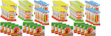 E.Frutti Gummi Candy Variety Party Set: 8 Pizzas, 10 Mini Burgers, 10 Sour Mini Burgers, 10 Hotdogs (38 total)Two Pack