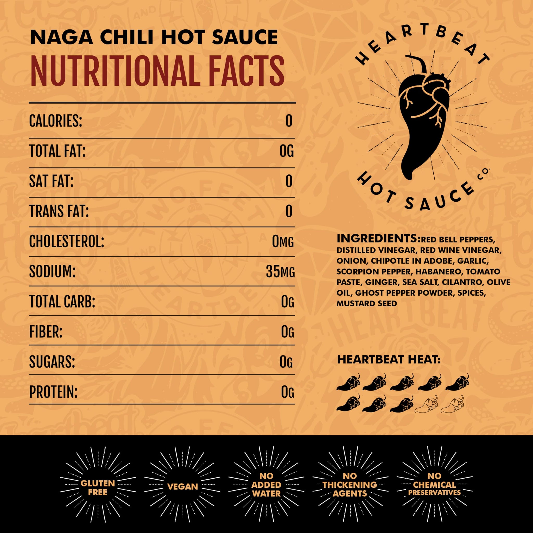 Heartbeat Hot Sauce x Meshuggah This Spiteful Snake Hot Sauce, Naga Chili & Scorpion Pepper Blend, Extra Hot Gourmet Pepper Sauce - 6 oz. 3 Pack