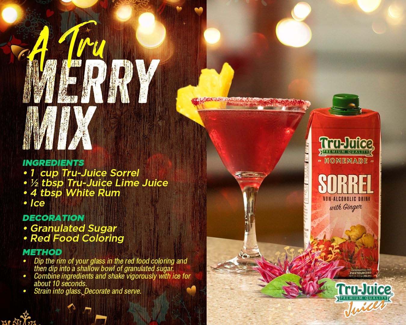 Tru-Juice Homemade Sorrel/Ginger, 1 Liter
