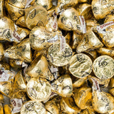 Gold Milk Chocolate Almond Kisses Plus Exclusive Kiss Stickers - 180 Pieces
