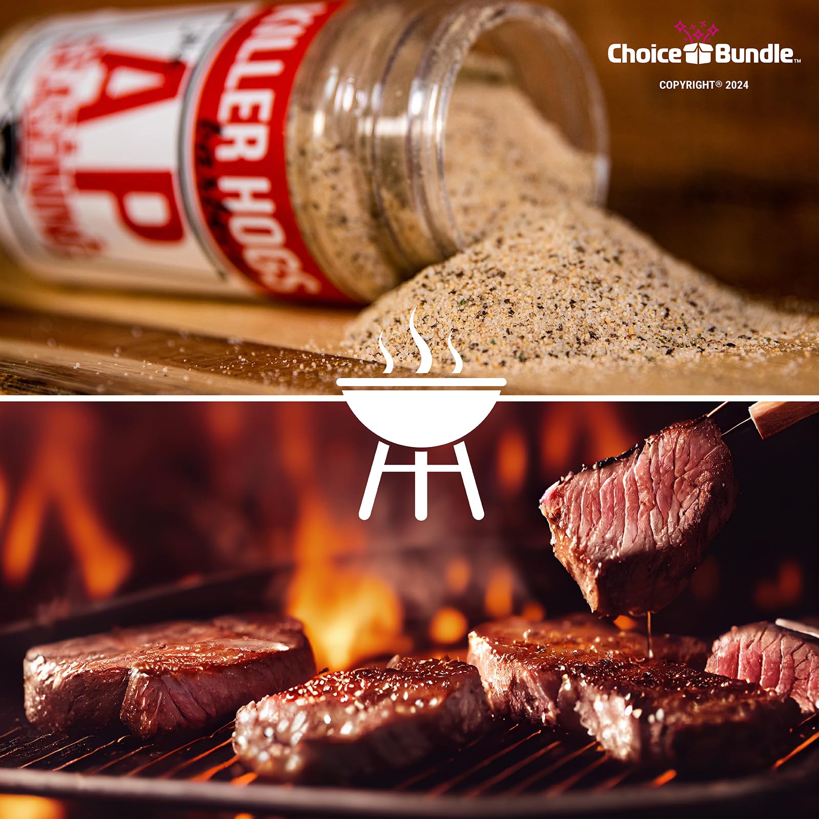 Killer Hogs AP Seasoning All Purpose Premium BBQ Barbecue Rub 4 pk (56 oz) I Plus Guide & Bottle Opener (6 Items)!