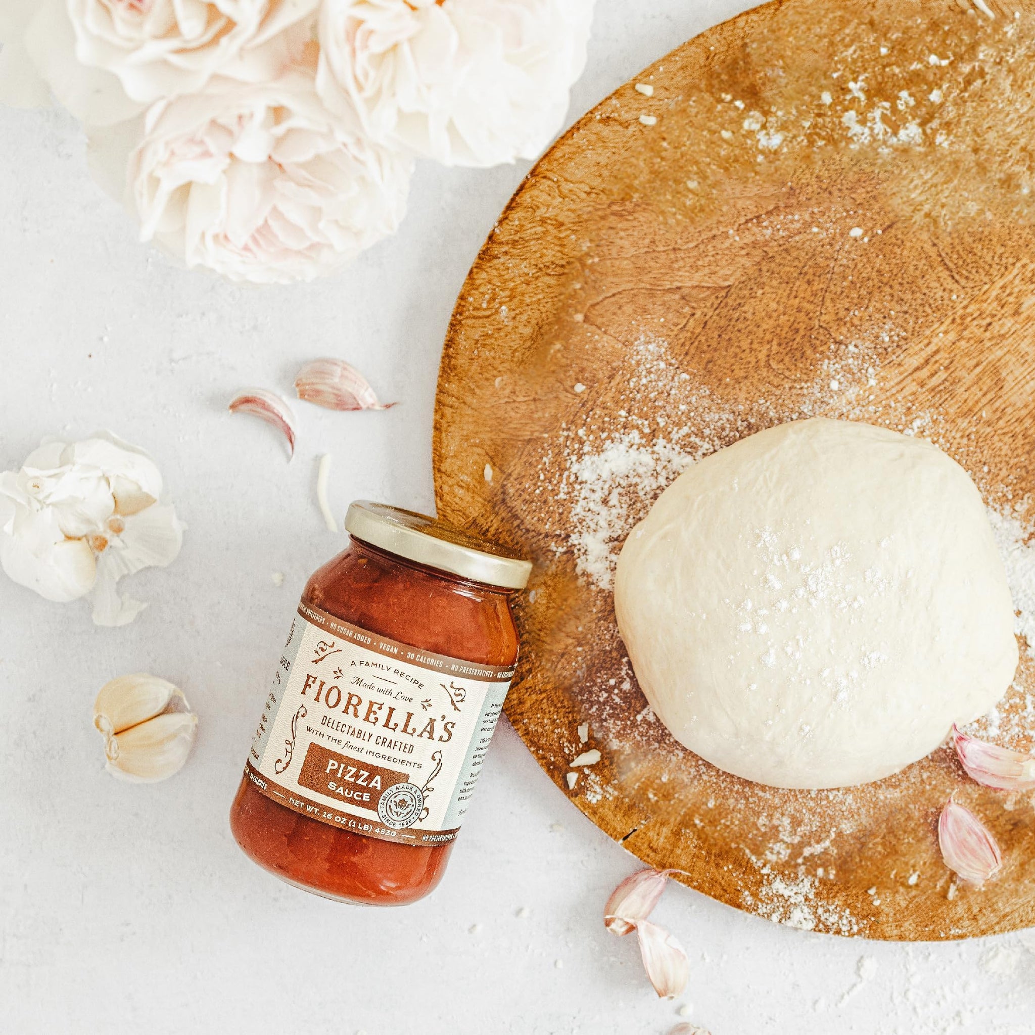 Fiorella's Premium Pizza Sauce Made with Fresh Ingredients - Seed Oil Free, No Sugar Added, Vegan, Gluten Free, No Preservatives Added, Pizza Sauce