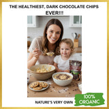 Cacao Nibs Organic - 100% Dark Chocolate Chips - Raw, Unsweetened Cocoa Pieces - 16 Oz - Keto and Vegan Superfood - Healthy Sugar Free Snack or Add to Smoothies or Baking by Pure Natural Miracles