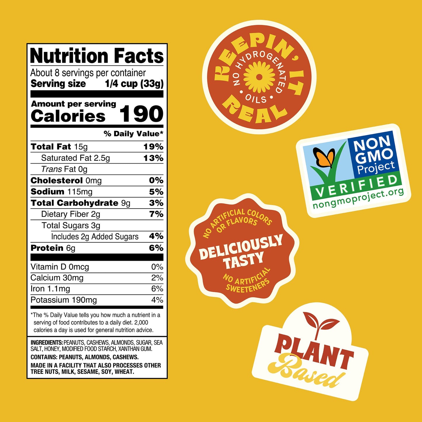 Back to Nature Sweet & Salty Nut Mix, Honey Roasted Peanuts, Salted Cashews & Almonds, Dry Roasted, Non-GMO, On-the-Go Pouch Snack, 9oz Pouch