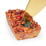 Collin Street Bakery Fruitcake - DeLuxe Loaf 2 Pack (14 oz each) - Handmade with Pecans, Pineapple, Golden Raisins Cherries & Honey - Gourmet Holiday