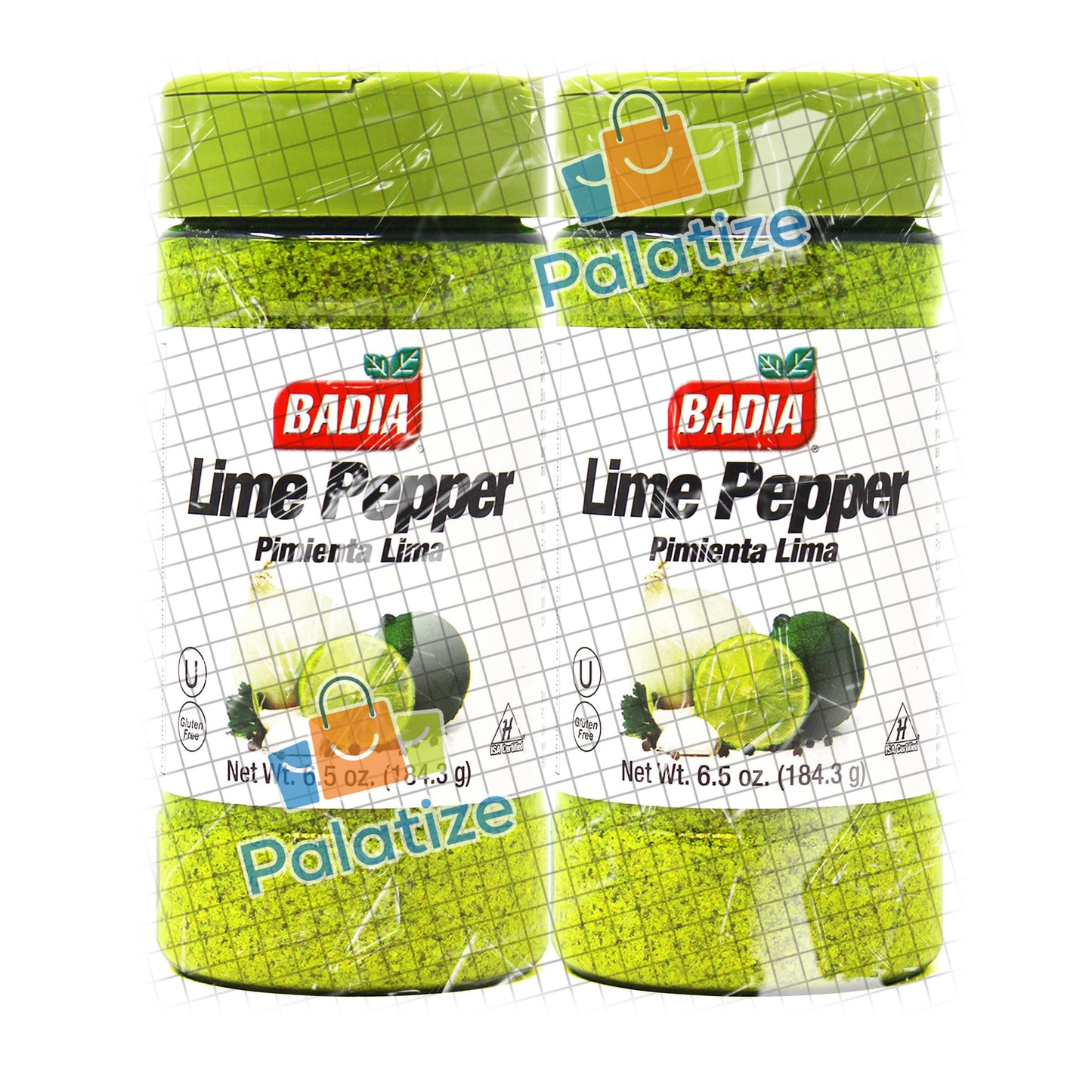 Badia Lime Pepper Seasoning, 6.5 oz - Palatize Pack of 2