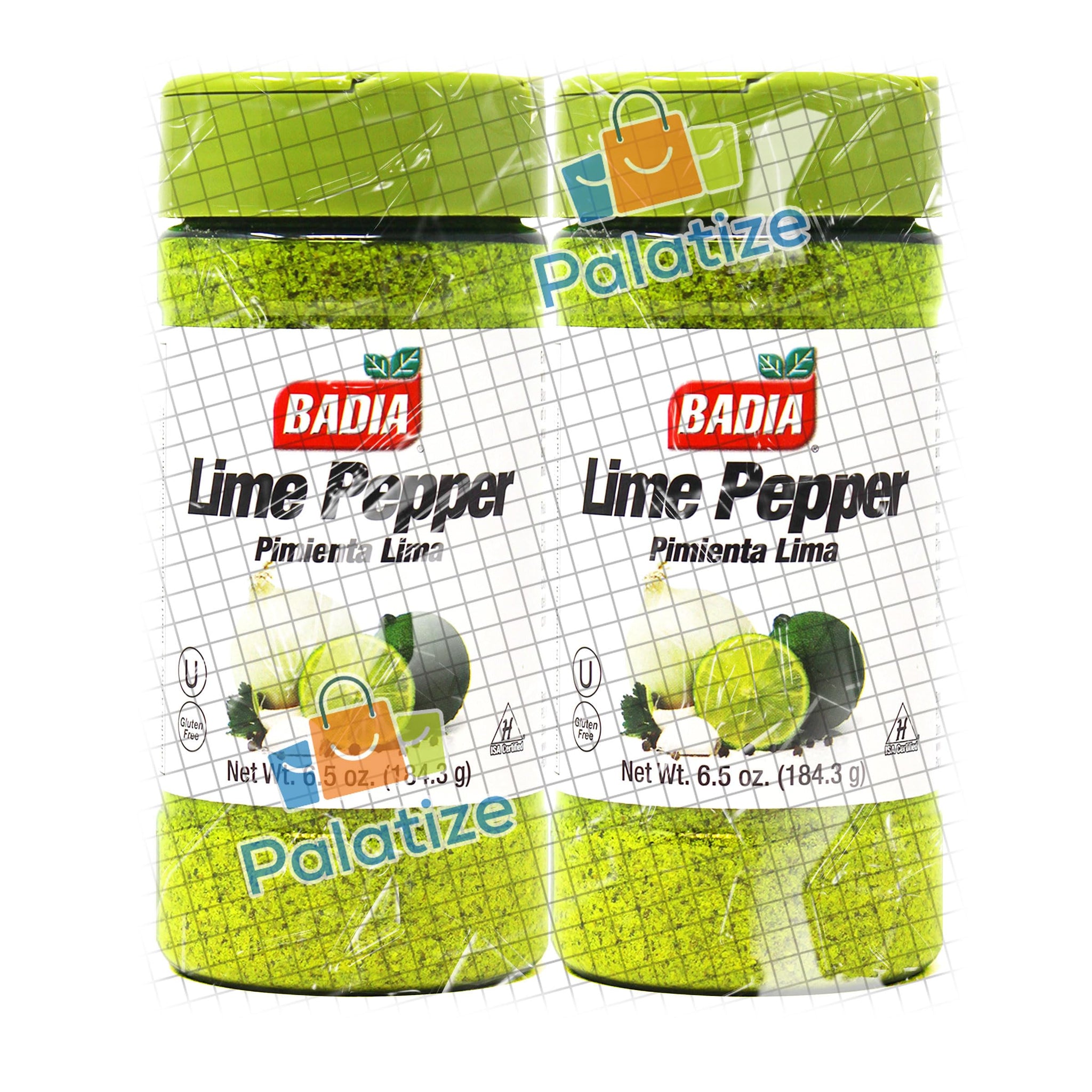 Badia Lime Pepper Seasoning, 6.5 oz - Palatize Pack of 2