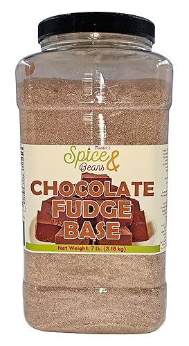 Chocolate Fudge Base Mix for Homemade Creamy Fudge Candy, Dessert Bars, Bakery Treats & Confection Recipes, Bulk 7 lb Container, by Dasher’s Spice