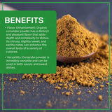 Jiva Organics Organic Ground Coriander Powder 1.5 LB Bulk Bag - Non-GMO, Pure - Dhania, Coriander Seeds Ground