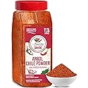 Chile de Arbol - Dried Red Chili Pepper Powder - 1LB (16oz) - Ground Peppers For Authentic Mexican Cuisine by Amazing Chiles & Spices