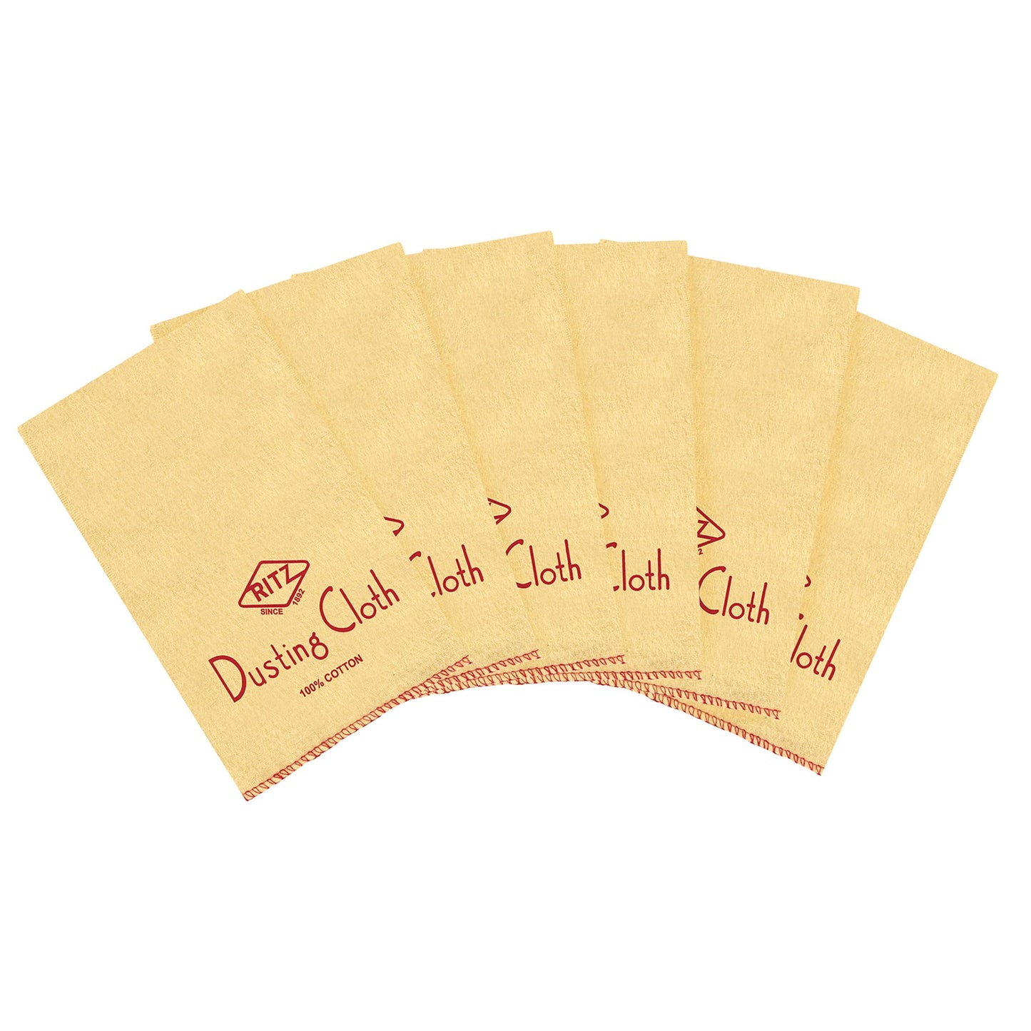 Ritz Duvateen Flannel Dusting Cloth, 6-Pack, Yellow