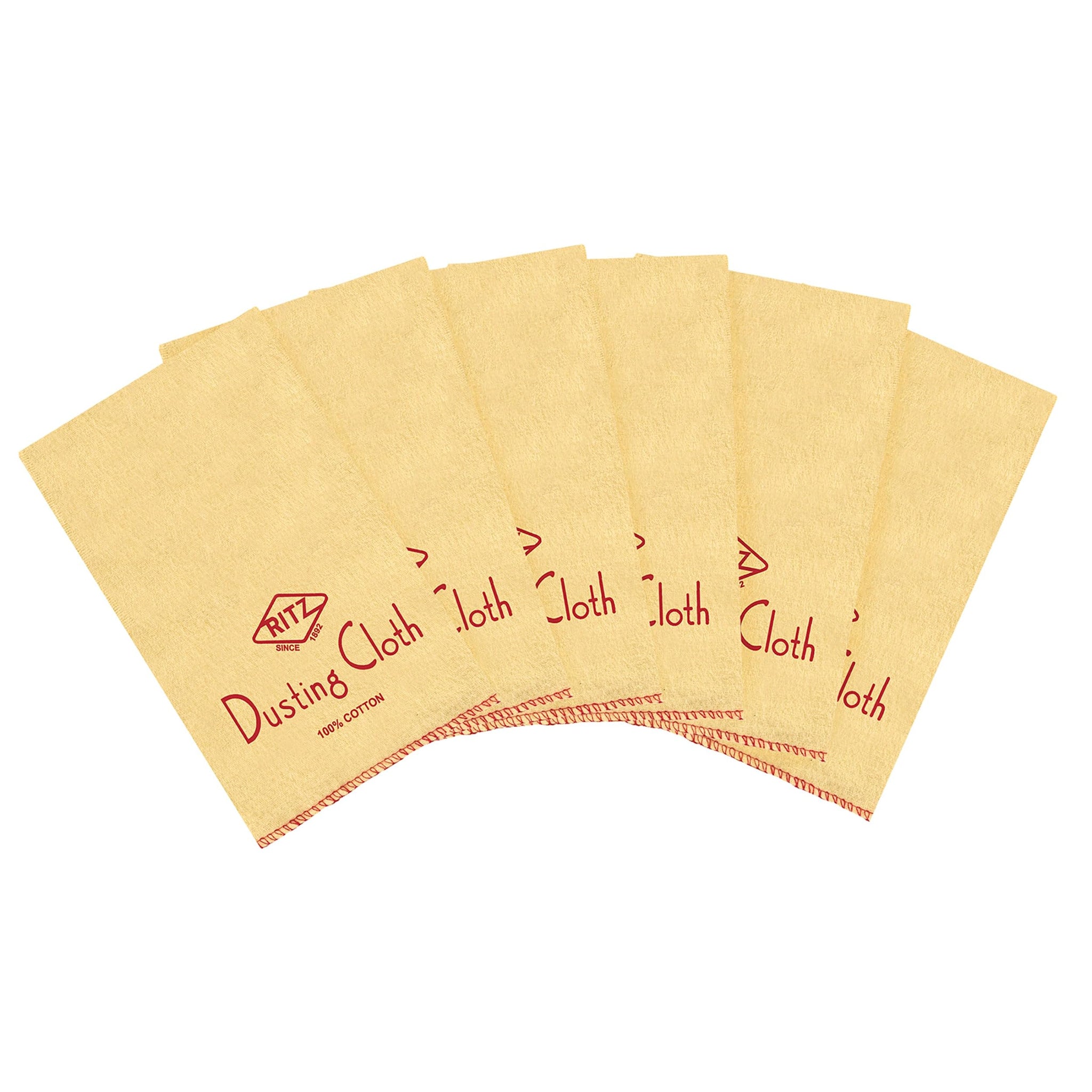Ritz Duvateen Flannel Dusting Cloth, 6-Pack, Yellow