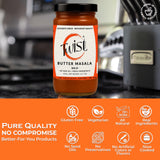 Twist Foods Butter Masala Sauce | Mild, Creamy Indian Simmer Sauce | Authentic Restaurant-Style Butter Masala | Gluten-Free, No Preservatives or