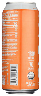 Clean Cause Yerba Mate Energy Drink, Peach, 16 oz