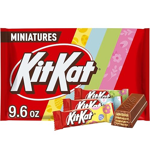 KIT KAT Miniatures Milk Chocolate Wafer, Easter Candy Bag, 9.6 oz