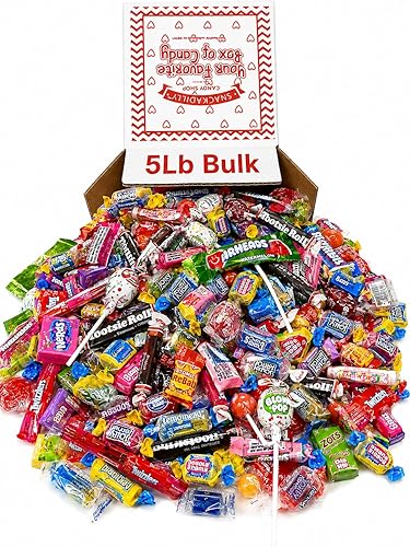 Bulk Mix of Popular Candy - VALUE SIZE - 5 Pounds of Your Favorite Snacking Candy Packaged by Snackadilly