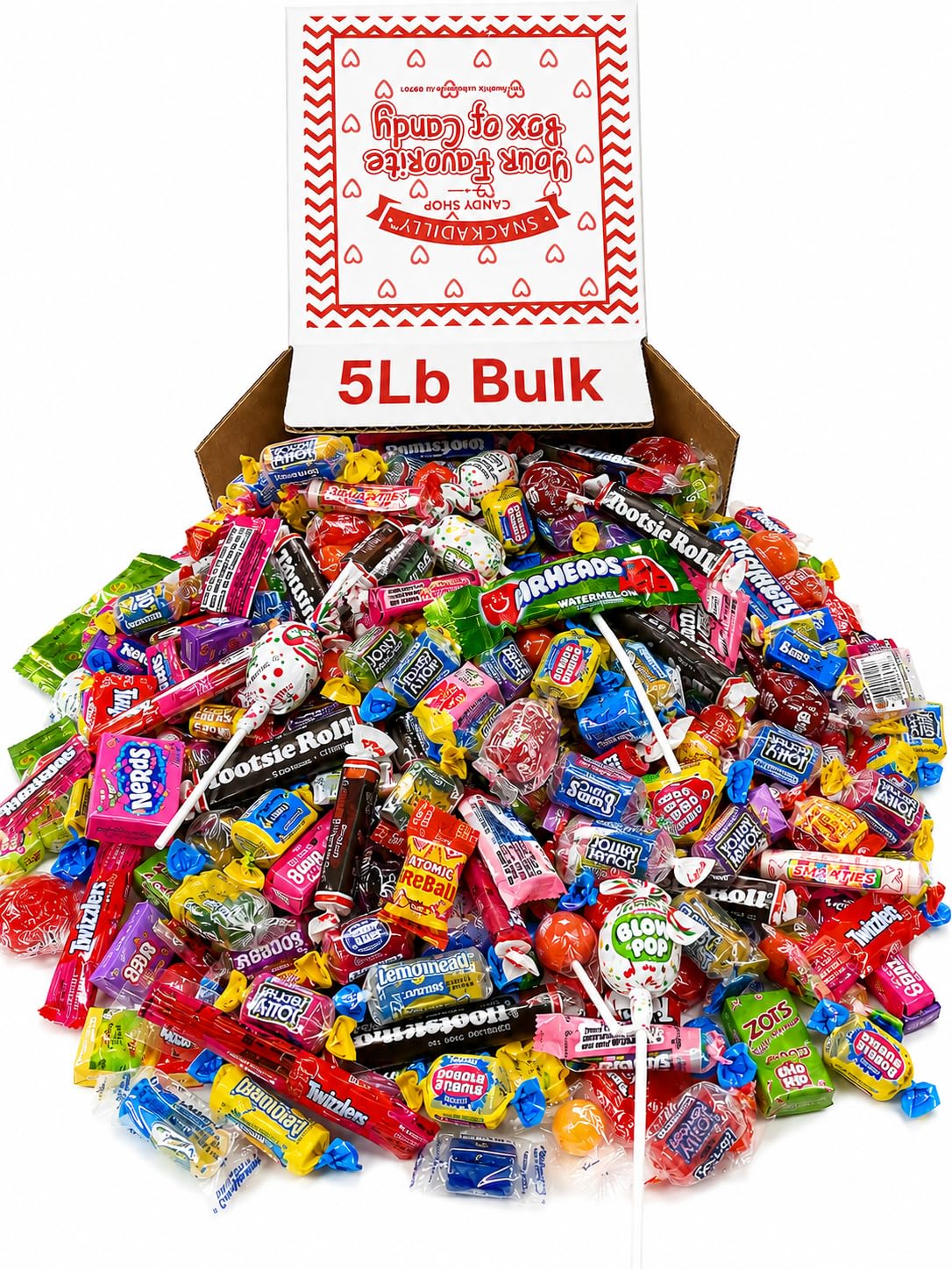 Bulk Mix of Popular Candy - VALUE SIZE - 5 Pounds of Your Favorite Snacking Candy Packaged by Snackadilly