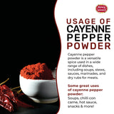 Spicy World Cayenne Pepper Powder Ground Chili Pepper 10 Pound Bulk Bag- 40K SHU, Hot Chilli Powder