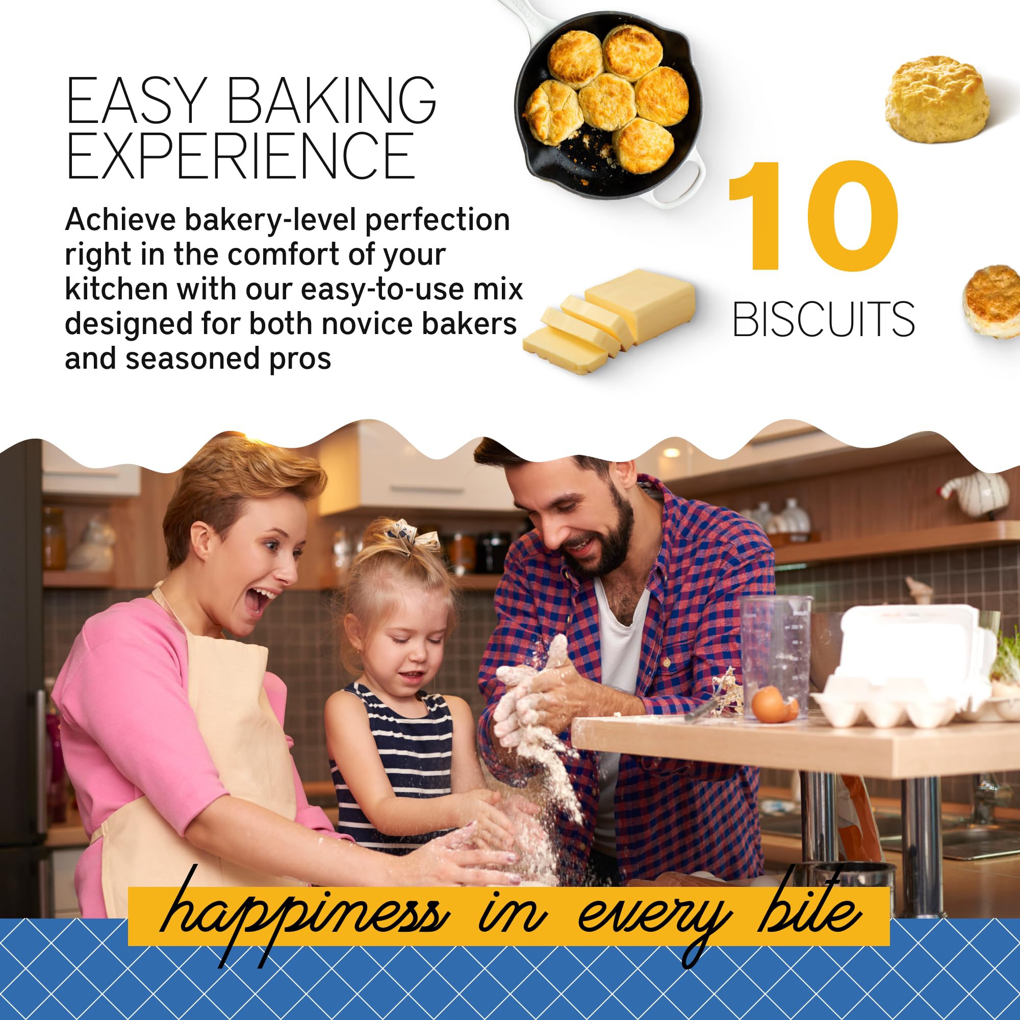 Southern Living Gourmet Jalapeno Cheddar Biscuit Mix, Easy-to-Bake Delight, Dinner Biscuits, Breakfast Biscuits, Baking Mix, Pantry Staple, Makes 10