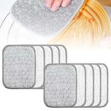 Fuiyuqa Multipurpose Wire Dishwashing Rags for Wet and Dry, Reusable Wire Miracle Cleaning Cloths, Round Wire Washing Cloth, Non Scratch Wire