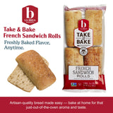 La Brea Bakery Take & Bake French Sandwich Rolls, 4Pk, 12 Oz