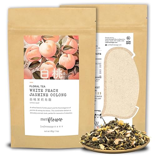 Meriflower by Leafmessage Floral Tea - White Peach Jasmine Oolong ?????? (85g/3oz)