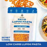Aviate Keto Pasta Elbows - Low Carb (3g Net) Lupini Noodles, High Protein (20g), Gluten-Free, Made with Lupin Flour, Plant Based Vegan, Keto-Friendly