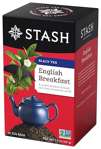 Stash Tea English Breakfast Tea, 20 Count (Pack of 6)