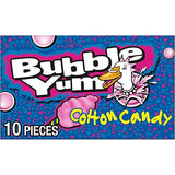 BUBBLE YUM Cotton Candy Flavored Chewy, Bubble Gum Pack, 2.82 oz