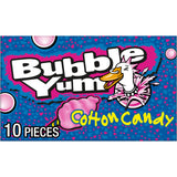 BUBBLE YUM Cotton Candy Flavored Chewy, Bubble Gum Pack, 2.82 oz