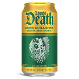 Liquid Death Iced Tea - Green Guillotine (Green Tea), Less Sugar*, Boost of Caffeine, B Vitamins, No Artificial Sweeteners, 12 Fl Oz (Pack of 12)