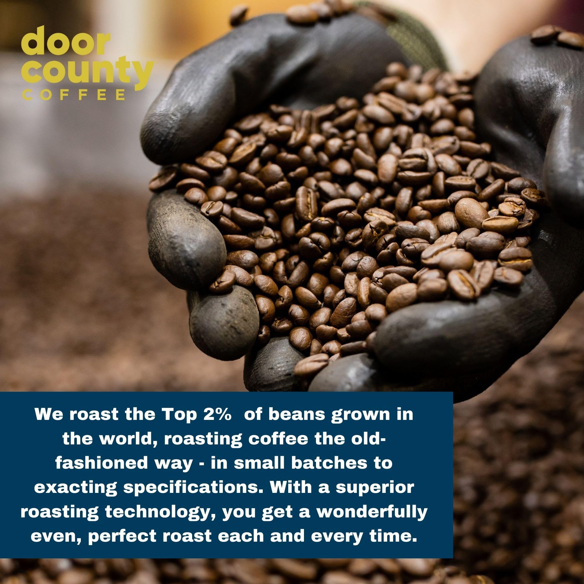 Door County Coffee Highlander Grogg DECAF Flavored Coffee Ground - 5 lb Bag - Flavored Ground Medium Roast - 100% Specialty Arabica - Gourmet - Irish
