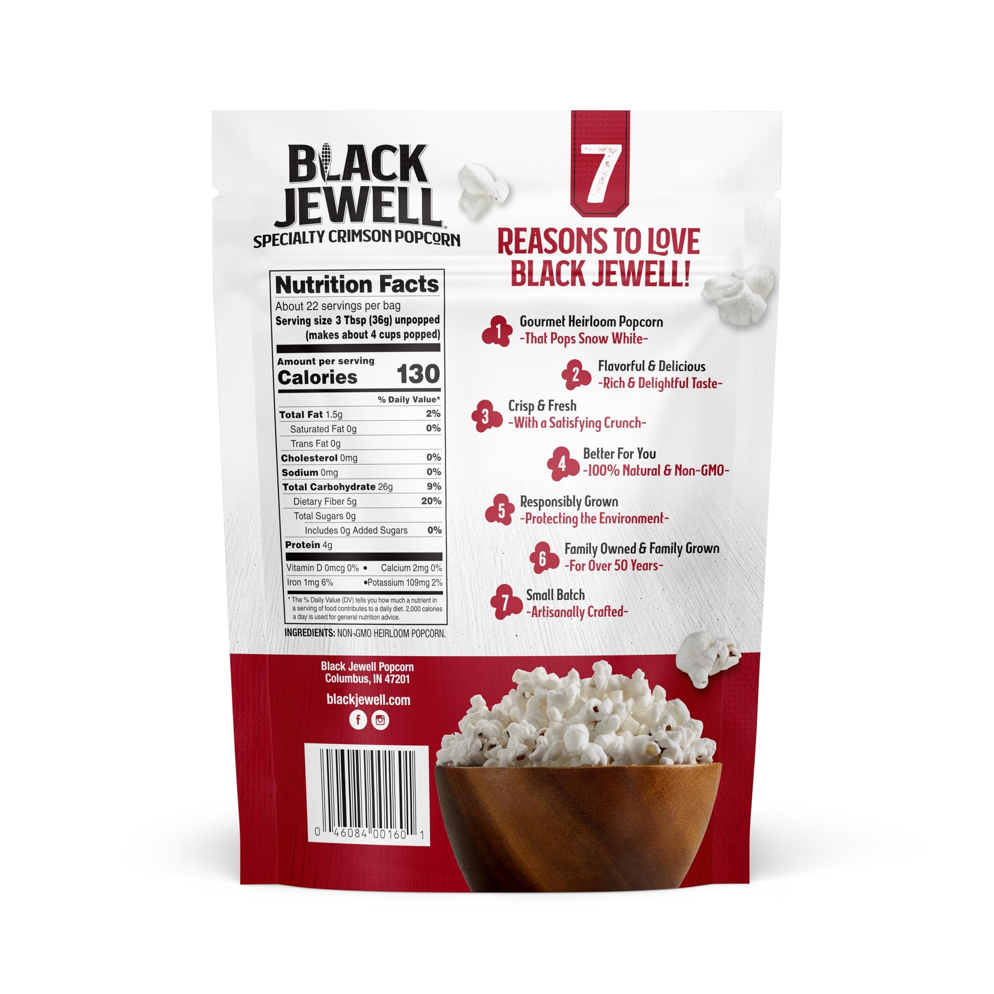 Black Jewell Gourmet Popcorn Kernels, Crimson Red, 28.35 Ounces (Pack of 6)