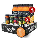 O2 Living Juice Cold Pressed Drink - Carrot Kick Organic Juice Variety Pack - No Added Sugar or Water, Naturally Sweetened from Fruits, Rich in