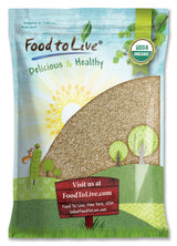 Food to Live Organic Amaranth Flakes, 8 Pounds - Non-GMO Pressed Amaranth Seeds, Vegan, Kosher, Bulk, High in Dietary Fiber, Protein, and Selenium