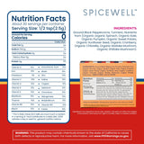 Spicewell - New Pepper in Travel Ready Packets - Ayurvedic Black Pepper with Turmeric, 21 Plant-Based Vitamins and Minerals - Fine Ground, 30 Count